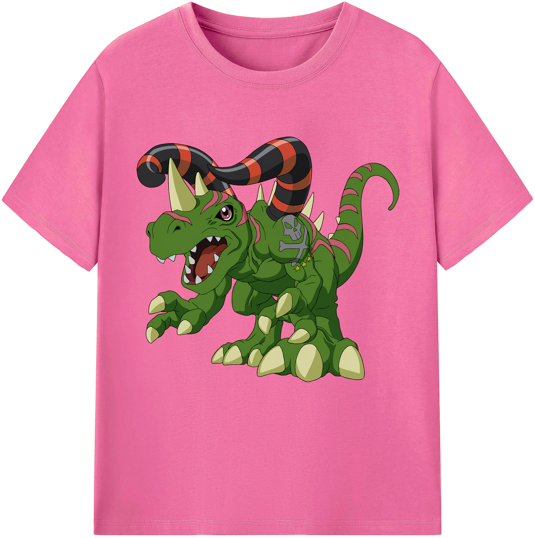（画像用） Digimon デジタルモンスター/デジモン レディースカジュアルプリントTシャツ（綿100％）